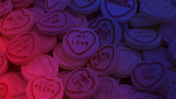 work with us - branded photo of love hearts