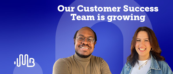 News | Featured image with Head and shoulders shot of Customer Success new appointments Richard Bethiune-Wright and Ashley Cope